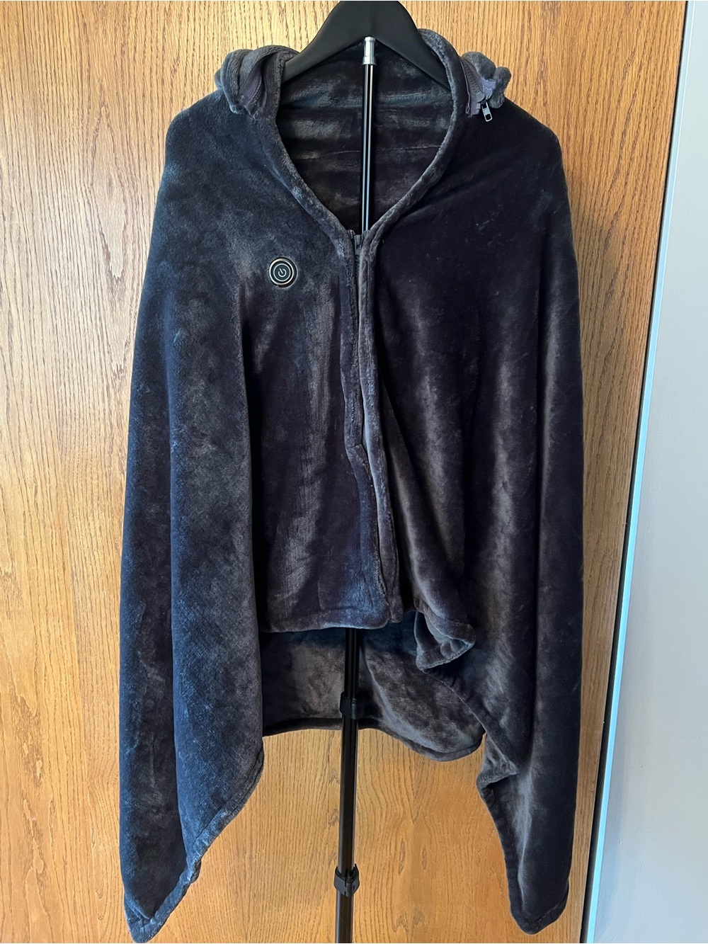 Wearable USB Heated Blanket Shawl Hooded